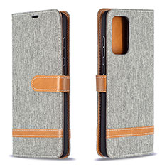 Custodia Portafoglio In Pelle Cover con Supporto B16F per Samsung Galaxy A72 5G Grigio