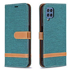 Custodia Portafoglio In Pelle Cover con Supporto B16F per Samsung Galaxy M32 4G Verde