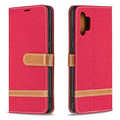 Custodia Portafoglio In Pelle Cover con Supporto B16F per Samsung Galaxy M32 5G Rosso