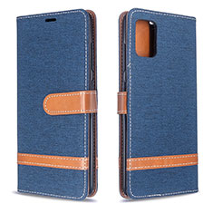 Custodia Portafoglio In Pelle Cover con Supporto B16F per Samsung Galaxy M40S Blu Notte