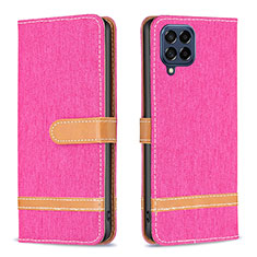 Custodia Portafoglio In Pelle Cover con Supporto B16F per Samsung Galaxy M53 5G Rosa Caldo