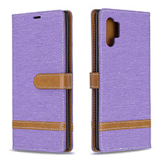 Custodia Portafoglio In Pelle Cover con Supporto B16F per Samsung Galaxy Note 10 Plus 5G Lavanda