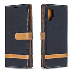 Custodia Portafoglio In Pelle Cover con Supporto B16F per Samsung Galaxy Note 10 Plus 5G Nero