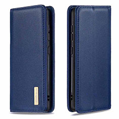 Custodia Portafoglio In Pelle Cover con Supporto B17F per Samsung Galaxy A41 Blu
