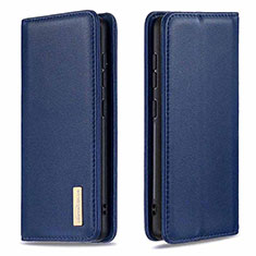 Custodia Portafoglio In Pelle Cover con Supporto B17F per Samsung Galaxy A71 4G A715 Blu