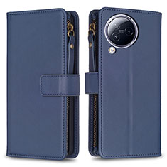 Custodia Portafoglio In Pelle Cover con Supporto B17F per Xiaomi Civi 3 5G Blu