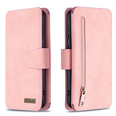 Custodia Portafoglio In Pelle Cover con Supporto B18F per Samsung Galaxy A30S Oro Rosa