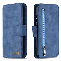 Custodia Portafoglio In Pelle Cover con Supporto B18F per Samsung Galaxy A51 4G Blu