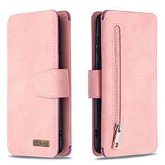 Custodia Portafoglio In Pelle Cover con Supporto B18F per Samsung Galaxy M60s Oro Rosa