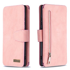 Custodia Portafoglio In Pelle Cover con Supporto B18F per Samsung Galaxy Note 20 Ultra 5G Oro Rosa