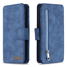 Custodia Portafoglio In Pelle Cover con Supporto B18F per Samsung Galaxy S20 Plus Blu