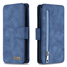 Custodia Portafoglio In Pelle Cover con Supporto B18F per Samsung Galaxy S20 Ultra Blu