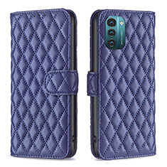 Custodia Portafoglio In Pelle Cover con Supporto B20F per Nokia G11 Blu