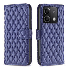 Custodia Portafoglio In Pelle Cover con Supporto B20F per Xiaomi Redmi Note 13 5G Blu