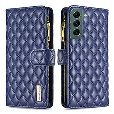 Custodia Portafoglio In Pelle Cover con Supporto BF1 per Samsung Galaxy S24 5G Blu
