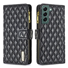 Custodia Portafoglio In Pelle Cover con Supporto BF2 per Samsung Galaxy S22 Plus 5G Nero