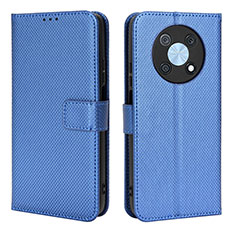 Custodia Portafoglio In Pelle Cover con Supporto BY1 per Huawei Enjoy 50 Pro Blu