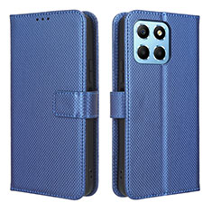 Custodia Portafoglio In Pelle Cover con Supporto BY1 per Huawei Honor 70 Lite 5G Blu