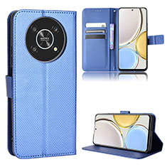 Custodia Portafoglio In Pelle Cover con Supporto BY1 per Huawei Honor Magic4 Lite 5G Blu