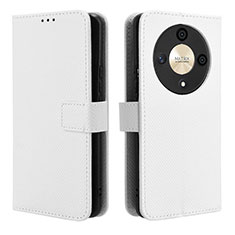 Custodia Portafoglio In Pelle Cover con Supporto BY1 per Huawei Honor Magic6 Lite 5G Bianco