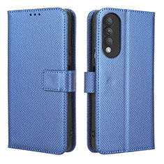 Custodia Portafoglio In Pelle Cover con Supporto BY1 per Huawei Nova 10z Blu