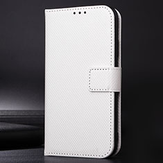 Custodia Portafoglio In Pelle Cover con Supporto BY1 per Motorola Moto E7 Power Bianco