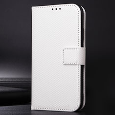 Custodia Portafoglio In Pelle Cover con Supporto BY1 per Nokia C01 Plus Bianco