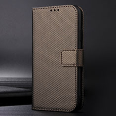 Custodia Portafoglio In Pelle Cover con Supporto BY1 per Nokia C30 Marrone