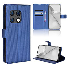 Custodia Portafoglio In Pelle Cover con Supporto BY1 per OnePlus 10 Pro 5G Blu