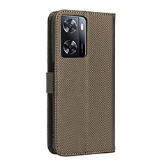 Custodia Portafoglio In Pelle Cover con Supporto BY1 per OnePlus Nord N20 SE Marrone