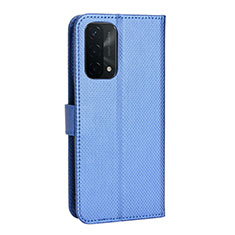 Custodia Portafoglio In Pelle Cover con Supporto BY1 per OnePlus Nord N200 5G Blu