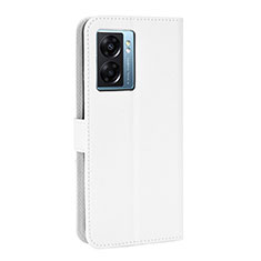 Custodia Portafoglio In Pelle Cover con Supporto BY1 per OnePlus Nord N300 5G Bianco