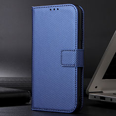 Custodia Portafoglio In Pelle Cover con Supporto BY1 per Samsung Galaxy A01 Core Blu