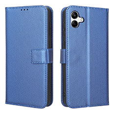 Custodia Portafoglio In Pelle Cover con Supporto BY1 per Samsung Galaxy A04 4G Blu