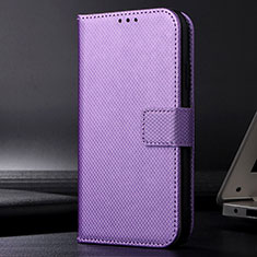 Custodia Portafoglio In Pelle Cover con Supporto BY1 per Samsung Galaxy A22 5G Viola