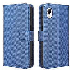 Custodia Portafoglio In Pelle Cover con Supporto BY1 per Samsung Galaxy A23s Blu