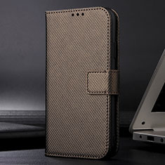 Custodia Portafoglio In Pelle Cover con Supporto BY1 per Samsung Galaxy XCover 5 SM-G525F Marrone