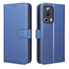 Custodia Portafoglio In Pelle Cover con Supporto BY1 per Xiaomi Mi 12 Lite NE 5G Blu