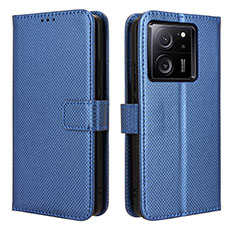 Custodia Portafoglio In Pelle Cover con Supporto BY1 per Xiaomi Mi 13T 5G Blu
