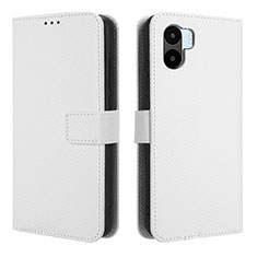 Custodia Portafoglio In Pelle Cover con Supporto BY1 per Xiaomi Poco C51 Bianco
