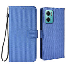 Custodia Portafoglio In Pelle Cover con Supporto BY1 per Xiaomi Redmi 10 5G Blu