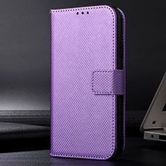 Custodia Portafoglio In Pelle Cover con Supporto BY1 per Xiaomi Redmi 10X 4G Viola