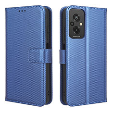Custodia Portafoglio In Pelle Cover con Supporto BY1 per Xiaomi Redmi 11 Prime 4G Blu