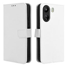 Custodia Portafoglio In Pelle Cover con Supporto BY1 per Xiaomi Redmi 13C Bianco