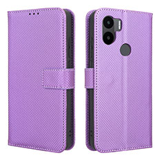 Custodia Portafoglio In Pelle Cover con Supporto BY1 per Xiaomi Redmi A1 Plus Viola