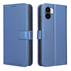 Custodia Portafoglio In Pelle Cover con Supporto BY1 per Xiaomi Redmi A2 Blu