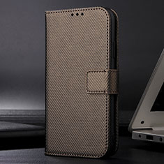 Custodia Portafoglio In Pelle Cover con Supporto BY1 per Xiaomi Redmi Note 10S 4G Marrone