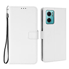 Custodia Portafoglio In Pelle Cover con Supporto BY1 per Xiaomi Redmi Note 11E 5G Bianco