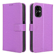 Custodia Portafoglio In Pelle Cover con Supporto BY1 per Xiaomi Redmi Note 11R 5G Viola