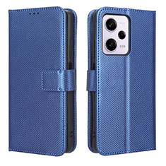 Custodia Portafoglio In Pelle Cover con Supporto BY1 per Xiaomi Redmi Note 12 Pro 5G Blu